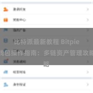 比特派最新教程 Bitpie钱包操作指南：多链资产管理攻略