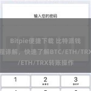 Bitpie便捷下载 比特派钱包转账教程详解，快速了解BTC/ETH/TRX转账操作