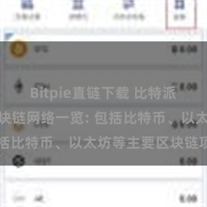 Bitpie直链下载 比特派钱包支持的区块链网络一览: 包括比特币、以太坊等主要区块链项目