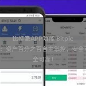 比特派APP功能 Bitpie钱包：资产百分之百自主掌控，安全可靠！