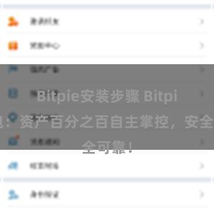 Bitpie安装步骤 Bitpie钱包：资产百分之百自主掌控，安全可靠！