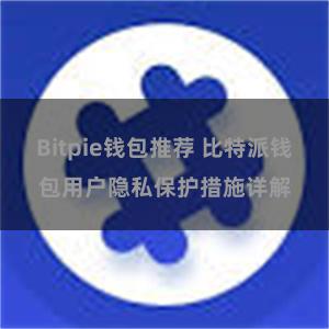 Bitpie钱包推荐 比特派钱包用户隐私保护措施详解